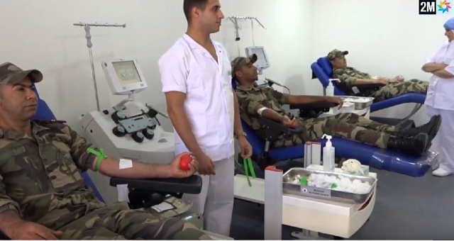 Séisme d’Al Haouz: Les Forces Auxiliaires à Marrakech se mobilisent pour renflouer les stocks de sang