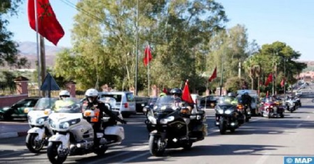Tour de la Marche Verte: Des motocyclistes représentant plus de trente Clubs font escale à la province d’Al Haoouz