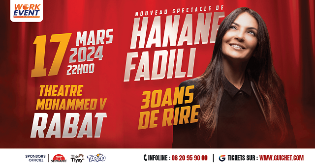 Hanane Fadili en tournée avec un nouveau spectacle « 30 ans de Rire »