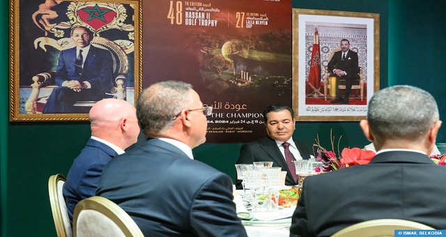 SAR le Prince Moulay Rachid préside le dîner de gala offert par SM le Roi à l’occasion de la 48è édition du Trophée Hassan II de golf et de la 27è édition de la Coupe Lalla Meryem