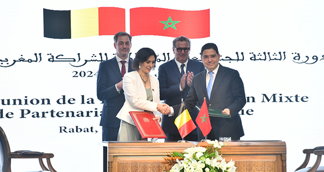 Réunion de la Haute Commission mixte de partenariat Maroc-Belgique : Signature de deux mémorandums d’entente et d’une feuille de route de coopération